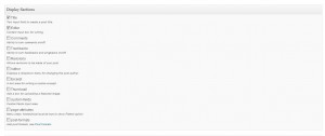 WP-Types Custom post type options