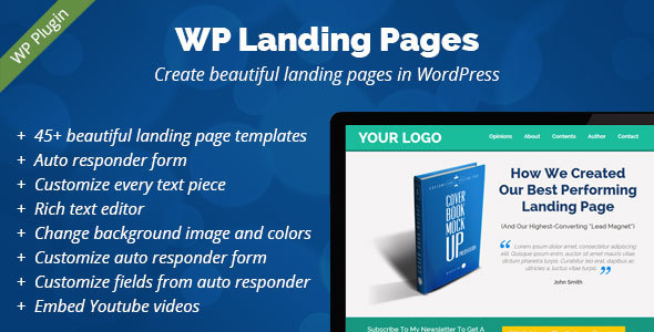 wp landing pages